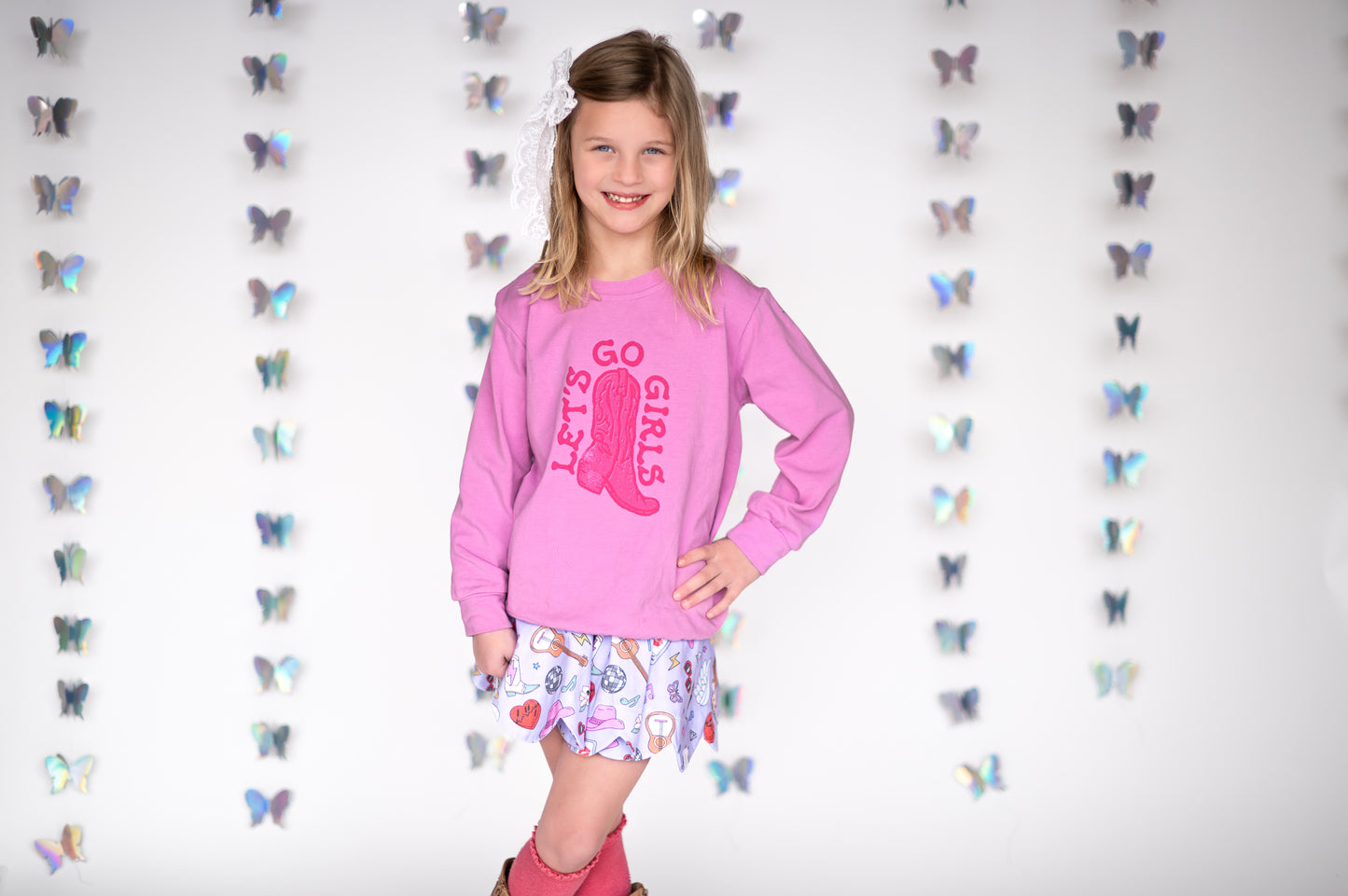 Let’s Go girls (lightweight sweatshirt) SIZE DOWN