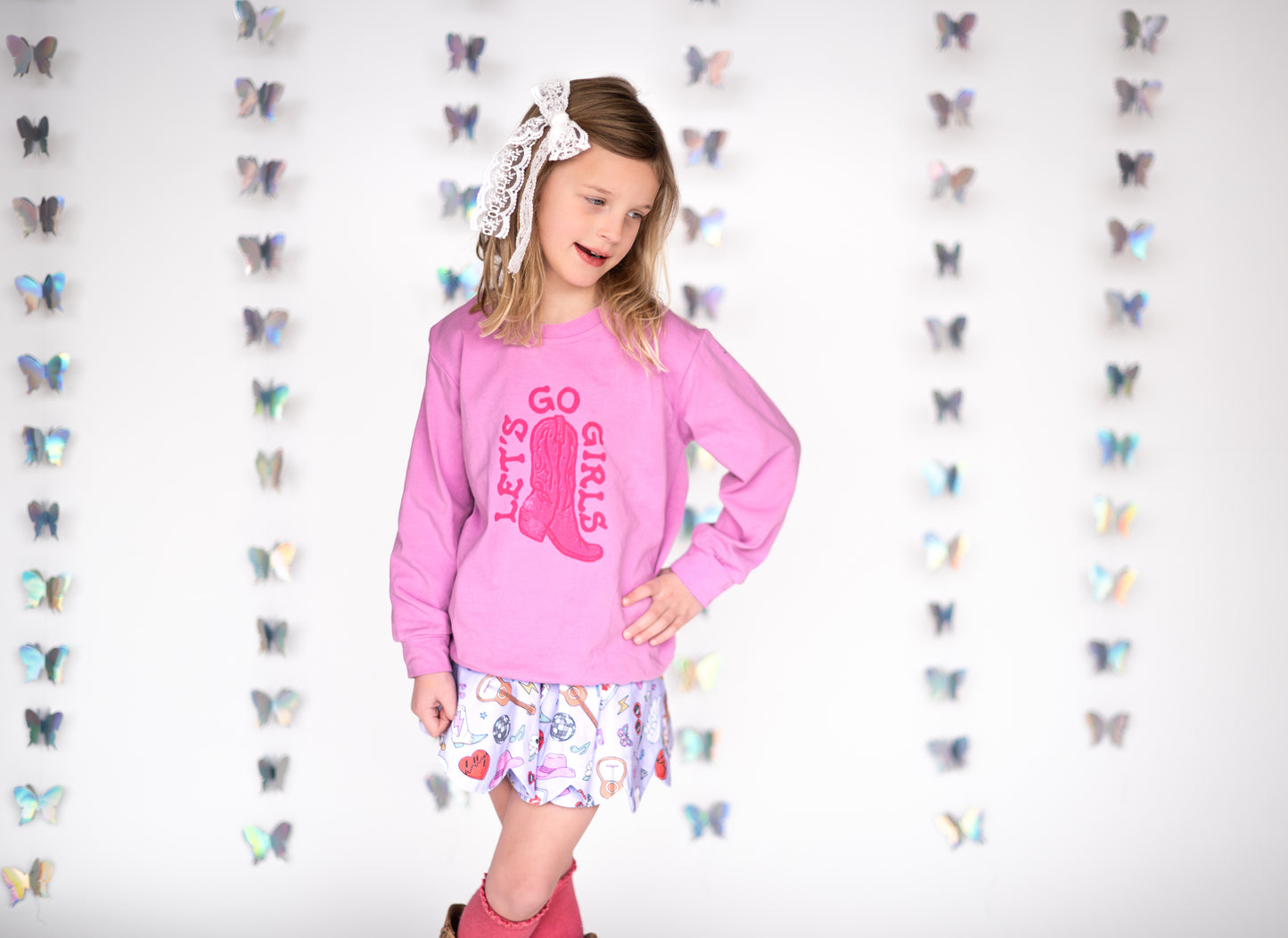 Let’s Go girls (lightweight sweatshirt) SIZE DOWN