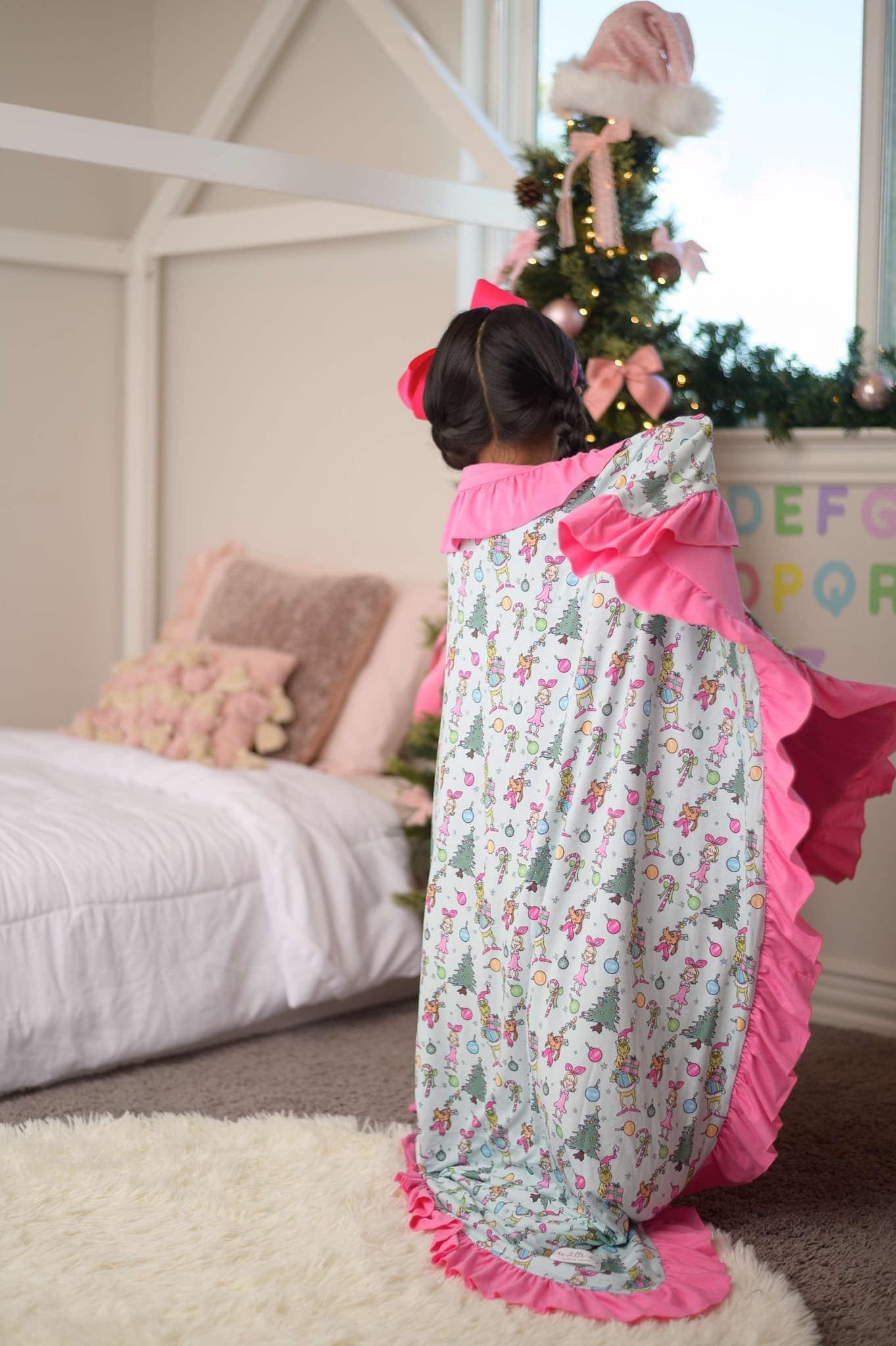 Stealing Christmas Bamboo Blanket