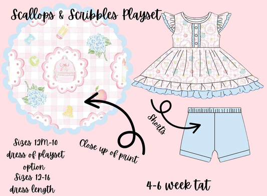 Scallops & Scribbles Playset