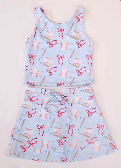 Ballpark Babe (baseball) 2 piece athletic set