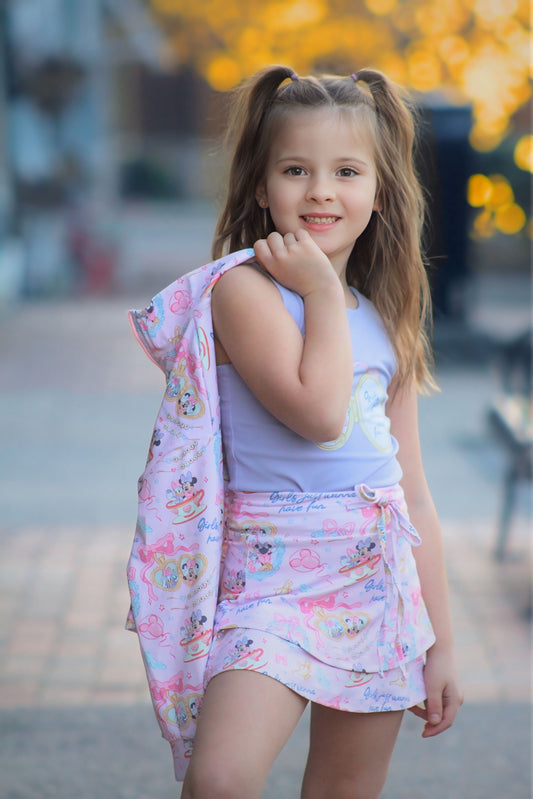 Girls just Want to Have Fun (Girls Athletic Set) TANK + SKORT